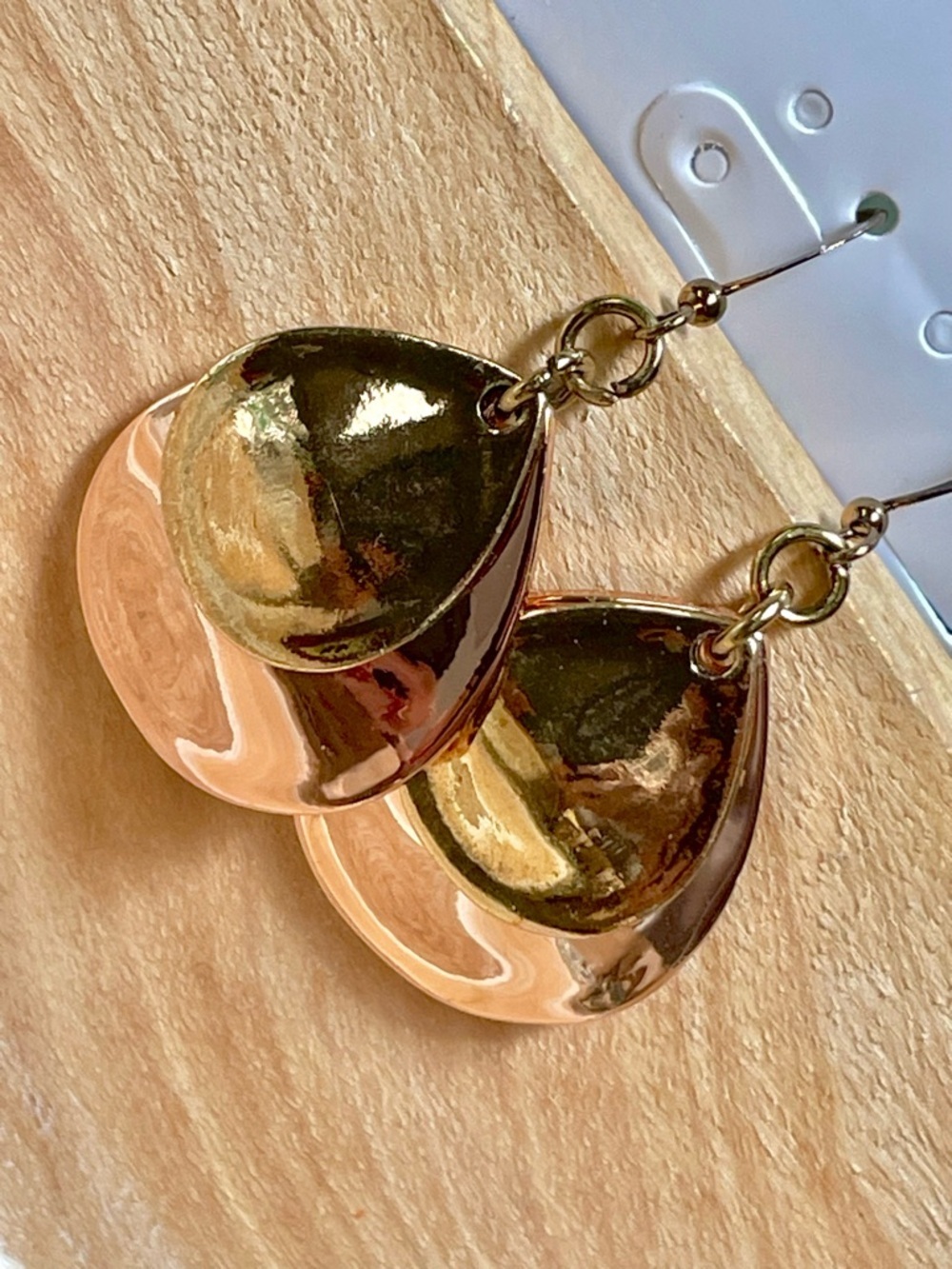 Gold-Tone Layered Teardrop Dangle Earrings - Women's Jewelry